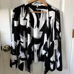 NEW with tags Sympli Key Cardigan Lined Geo Strokes